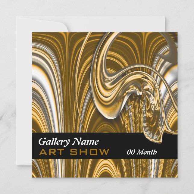 Kunstgalerie CUSTOMIZABLE Einladung (Vorderseite)