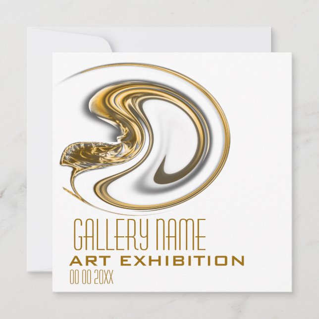 Kunstgalerie CUSTOMIZE Einladung (Vorderseite)