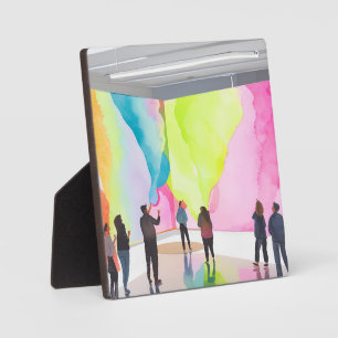 Kunstgalerie Moderne zeitgenössische Aquarellmal Fotoplatte