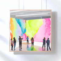 Kunstgalerie | Moderne zeitgenössische Aquarellmal