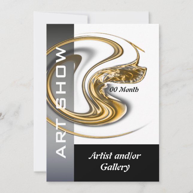 Kunstgalerieschmuck FERTIGEN besonders an Einladung (Vorderseite)