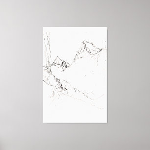 Kunstgebirgslandschaft - Premium Leinwanddruck