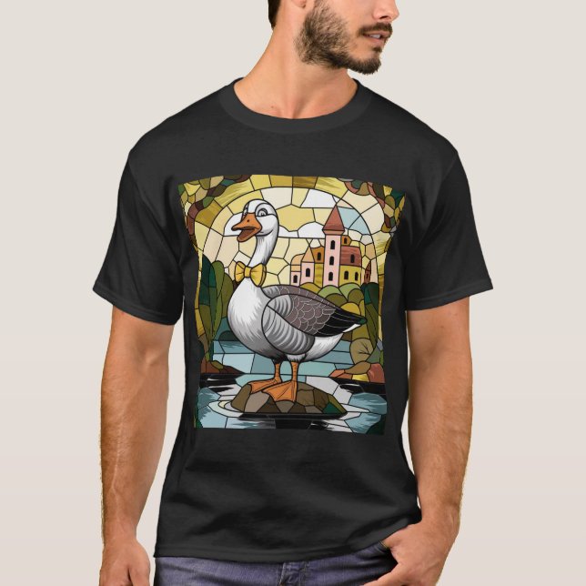 Kunstgefestigte Glaskunst, Albernes Gänsehaut T-Shirt (Vorderseite)