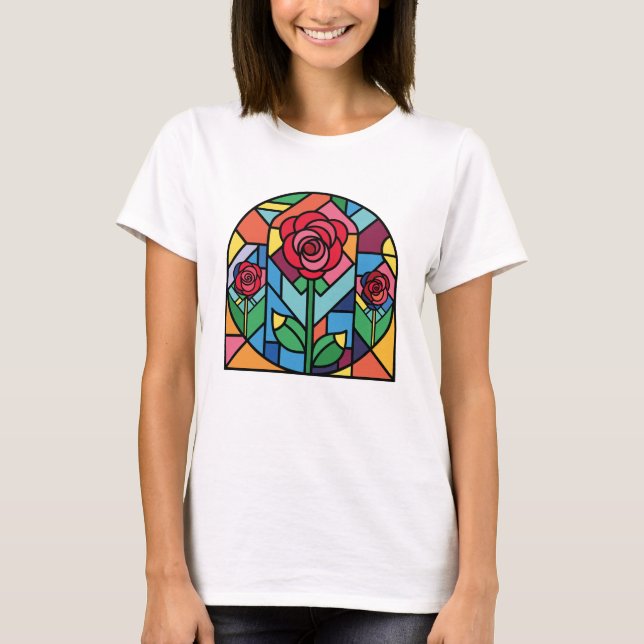 Kunstgefestigte Glaskunst T-Shirt (Vorderseite)