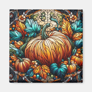 Kunstgefestigte Glass Pumpkin Magnet