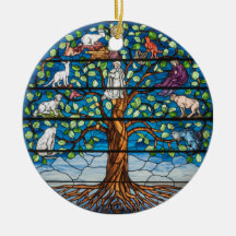 Kunstgeflecht aus Glas, Baum aus dem Leben