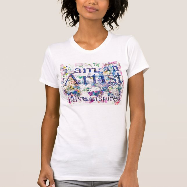 Kunstgeschenk, künstlerisch, Kunstziffern T-Shirt (Vorderseite)