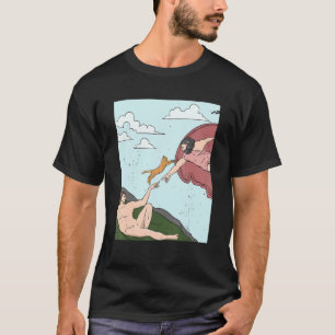 Kunstgeschichte Bildende Kunst Michelangelo Katze T-Shirt