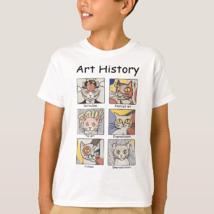 Kunstgeschichte Funny Cat Art Lover Malerei Maler T-Shirt