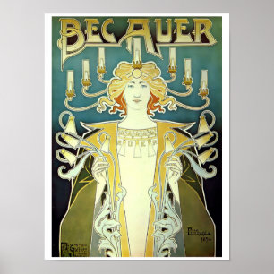 Kunstgewerbe Gasbeleuchtungs-Anzeige aus der vikto Poster