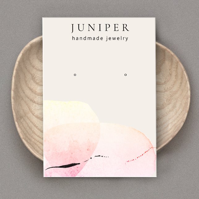 Kunstglänzende Wasserfarbenfrohe Schmuckanzeige Visitenkarte (Von Creator hochgeladen)