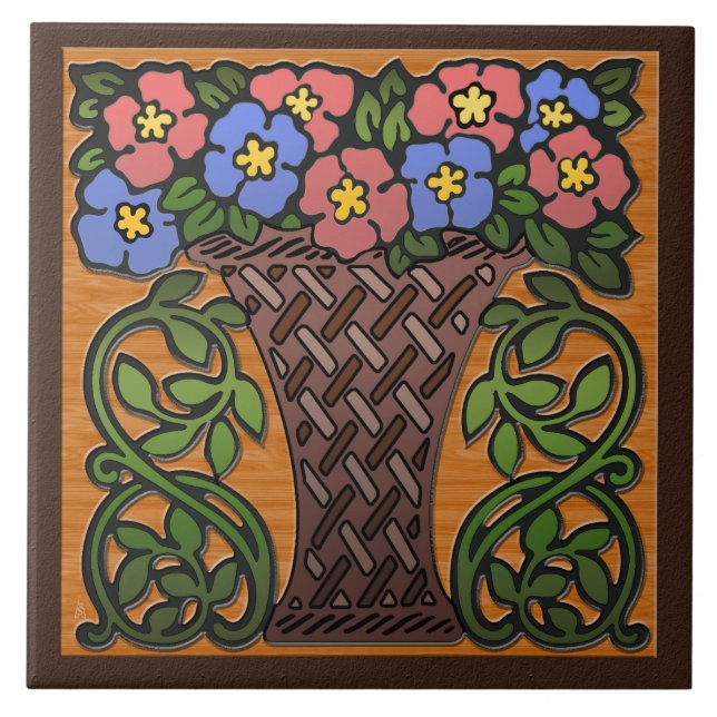 Kunsthandwerk Fliese (Vorderseite)