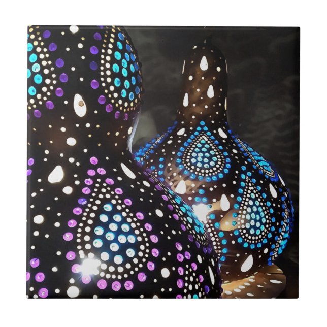 Kunsthandwerk Gourd Turkish Lanterns Akryllische K Fliese (Vorderseite)