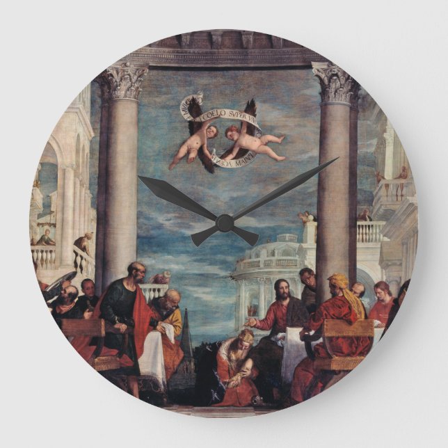 Kunsthandwerk Große Wanduhr (Vorderseite)