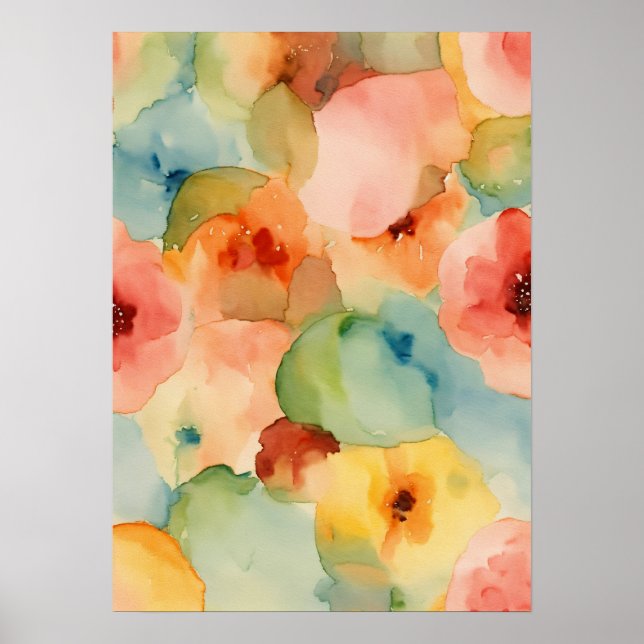 Kunsthandwerk: Handgearbeitete Wasserfarbenwand Ar Poster (Vorne)