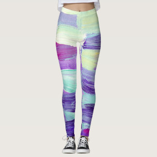 Kunsthandwerk in Handgemälden Leggings