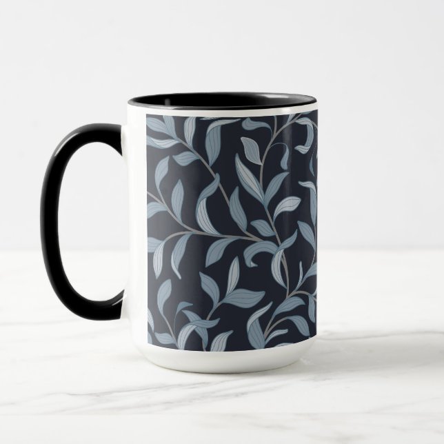 Kunsthandwerk Inspiriert Blaues Leaf Tasse (Links)