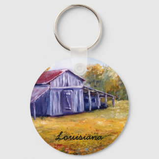 Kunsthandwerk Louisiana Barn aus Ölgemälde Schlüsselanhänger