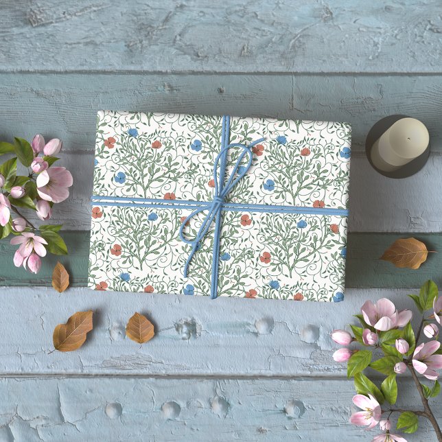Kunsthandwerk Mohnblumen Geschenkpapier (Von Creator hochgeladen)