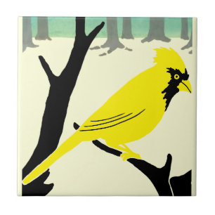 Kunsthandwerk oder Handwerker 1907 Bird Fliese