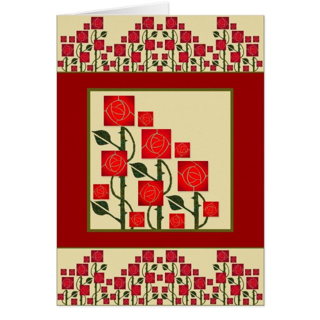 Kunsthandwerk Rose Garten (Vorne)