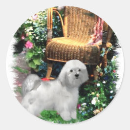 Kunsthandwerk Runder Aufkleber