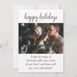 Kunsthandwerk rustikales Design Weihnachtskarte Feiertagskarte