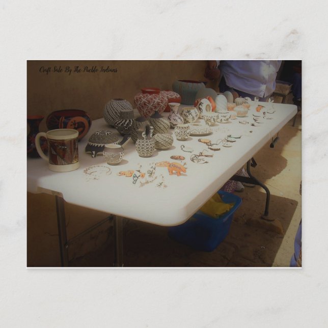 Kunsthandwerk von Pueblo-Amerikanischen Ureinwohne Postkarte (Vorderseite)