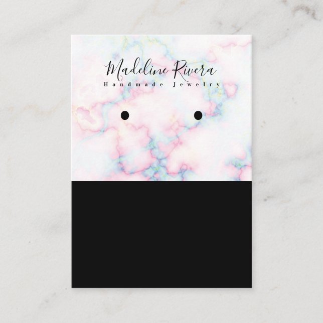 Kunsthandwerklich gefertigte Werbekarten für den O Telefonnummerkarte (Vorderseite)