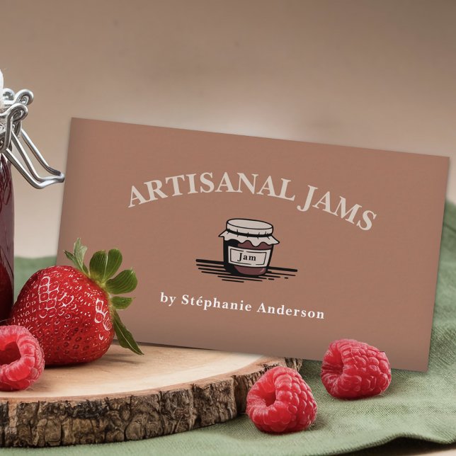 Kunsthandwerkliche Marmelade Visitenkarte (Artisanal Jam Business Card)