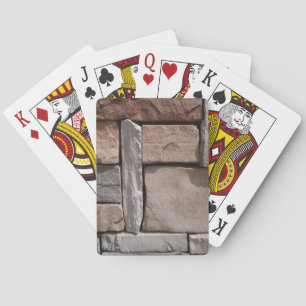 Kunsthandwerkliches Mauerwerk Spielkarten