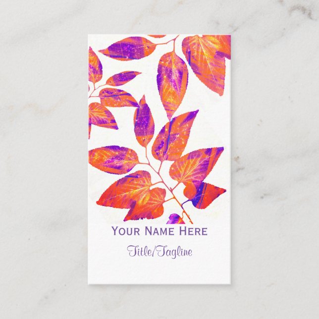 Kunsthandwerkskarte doppelseitig visitenkarte (Vorderseite)