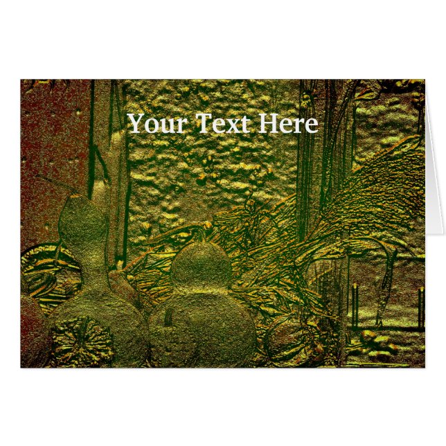 Kunsthandwerkskarte Herbst Gourds (Vorderseite (Horizontal))