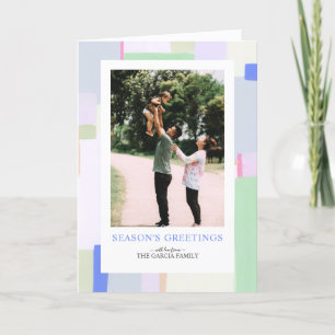 Kunsthandwerkskarte Pastel Weihnachtsfeiertag Feiertagskarte