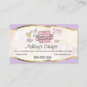 Kunsthandwerkskarte Vinyl Foil Business Card - Sil Visitenkarte