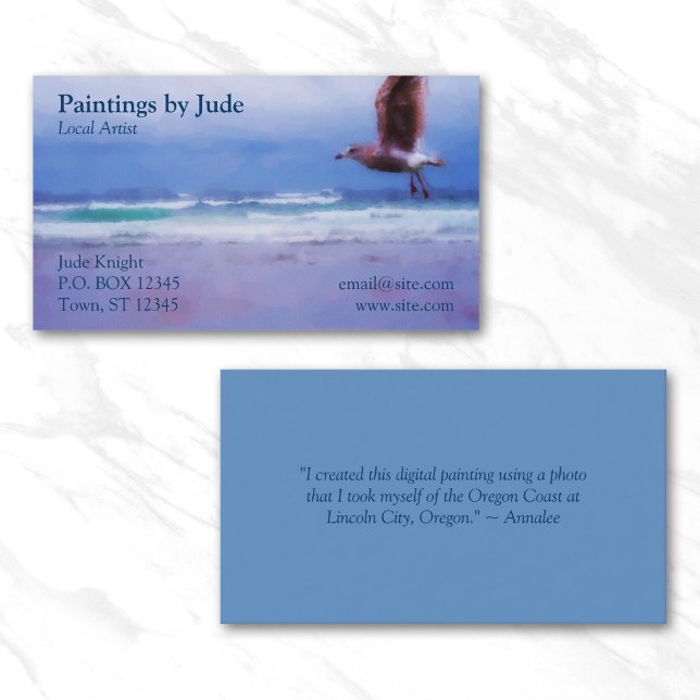 Kunsthandwerkskarte Visitenkarte (Artist or Painter Business Card)