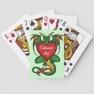 Kunsthandwerkskarten zum Thema "Green Theme" mit a Spielkarten