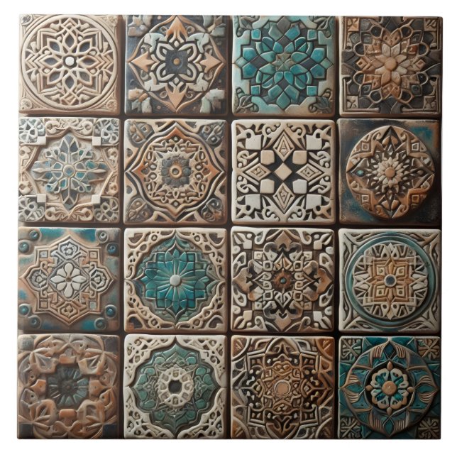 Kunsthandwerkskunst aus Tile Earthy Fliese (Vorderseite)