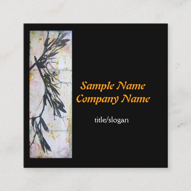 Kunsthandwerkskunst und Kunsthandwerkskarten Quadratische Visitenkarte (Vorderseite)