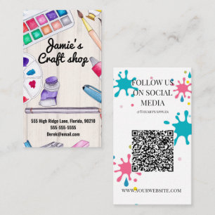 Kunsthandwerkskünstlerwerkstatt für Kinder Visitenkarte