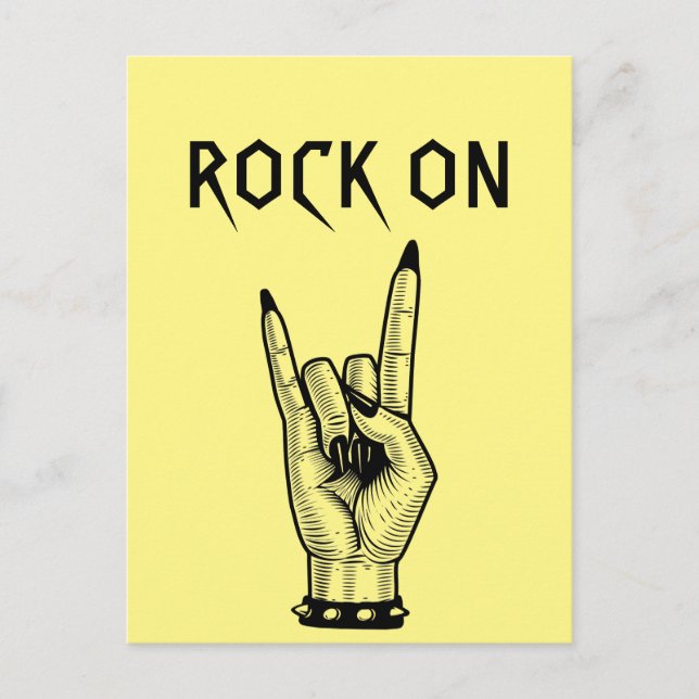 Kunsthandwerksmuster von Hand Rocker Postkarte (Vorderseite)