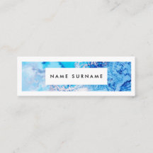 Kunsthistorische Marmor Blue Watercolor Mini Busin