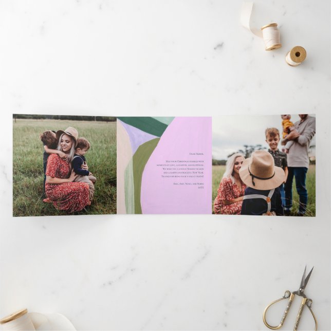 Kunsthistorische Weihnachtskarte Foto Grußkarte Dreifach Gefaltete Urlaubskarte (Innenseite)