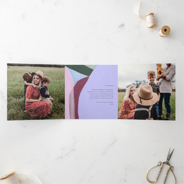 Kunsthistorische Weihnachtskarte Foto Grußkarte Dreifach Gefaltete Urlaubskarte (Innenseite)