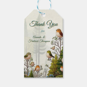 Kunstillustrierung von vereinfachenden Vögeln mode Geschenkanhänger