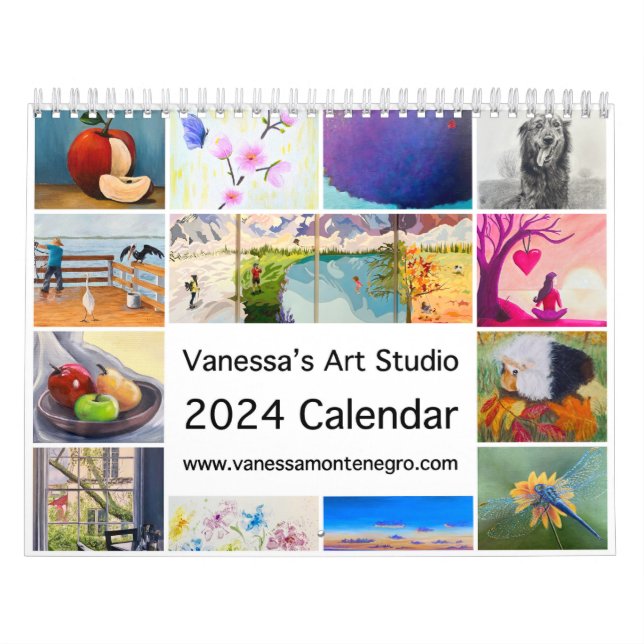 Kunstkalender Vanessa 2024 Art Studio Kalender (Titelbild)