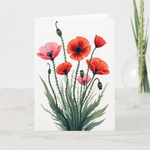 Kunstkarte mit falscher Folienblume Karte