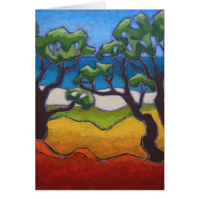 Kunstkarte von einer ursprünglichen Malerei (Vorne)