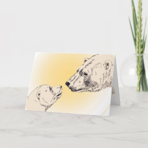 Kunstkarten für Polar Bear Art Cards Art Card des  Karte