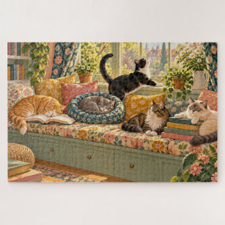 Kunstkatzen 1000-Teile-Puzzle Puzzle